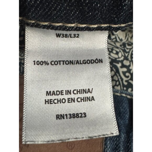 Cody & James Mens W38/L32 Dark Wash Relaxed Fit Straight Leg Denim Jeans - Picture 4 of 10